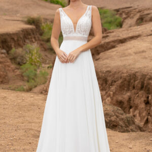 Robes de mariée Bom chez le magasin Moda Sposa à Nice.