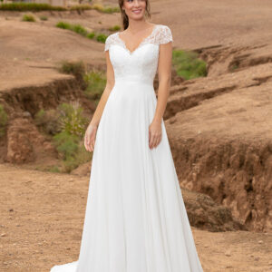 Robes de mariée Bom chez le magasin Moda Sposa à Nice.