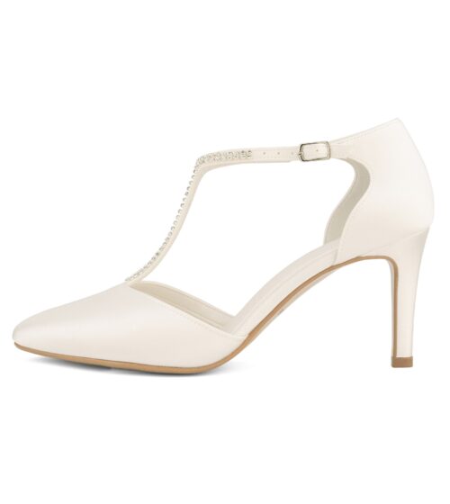 Chaussure de mariée femme à talon haut.