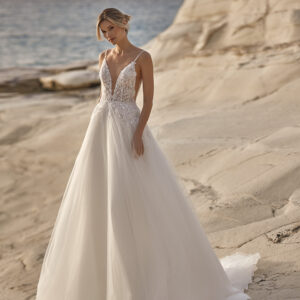 Robe de mariée Selestia trapeze princesse S10151