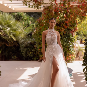 Robe de mariée DEMETRIOS 1579 en dentelle florale et tulle