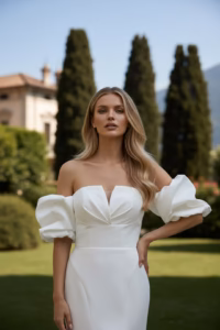 Robe de mariée Just For You 27DS37 avec manches bouffantes